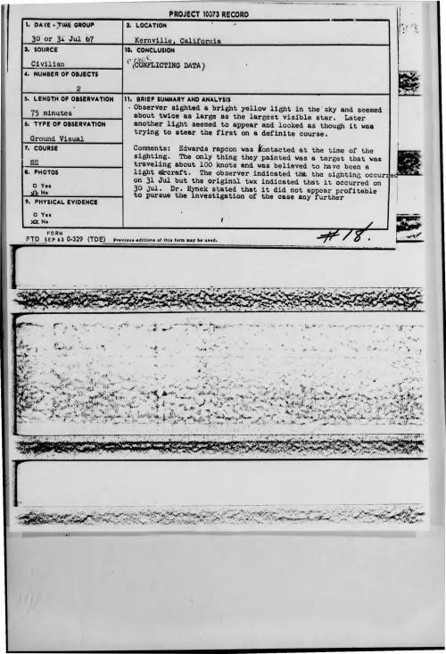 First page of 1967-07-7573051-Kernville-California