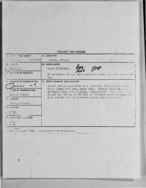 First page of 1967-07-7369184-Albany-Oregon
