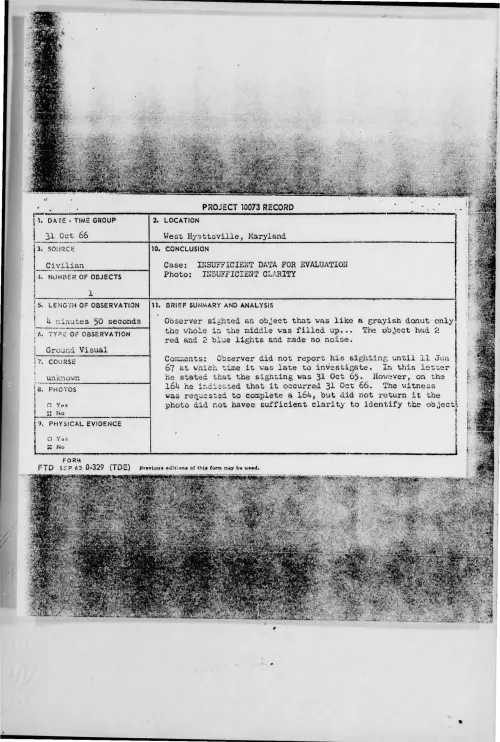 First page of 1966-10-8260233-WestHyattsville-Maryland