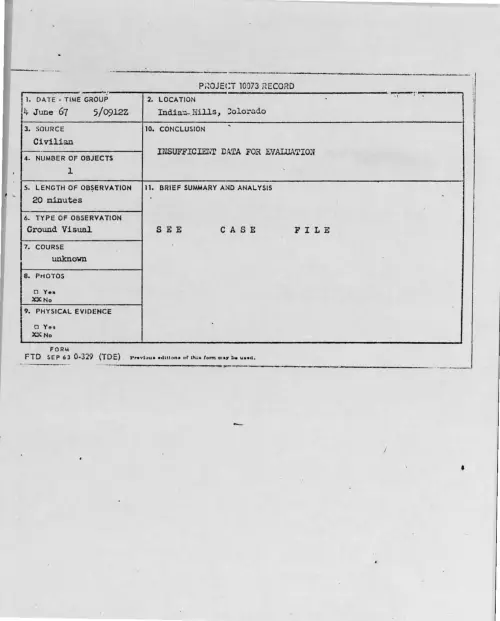 First page of 1967-06-9077795-Indian-Hills-Colorado