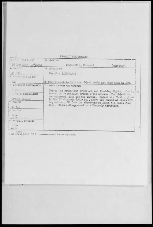 First page of 1967-05-9077550-Kirksville-Missouri