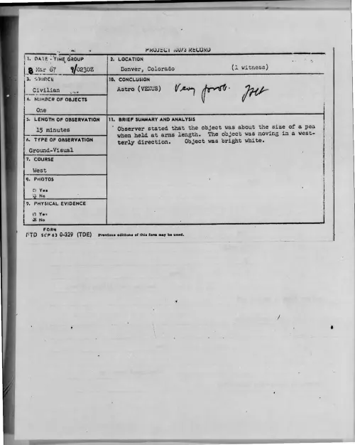 First page of 1967-03-7448824-Denver-Colorado