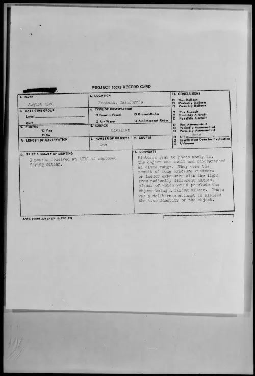 First page of 1961.08 - 8295963 - Fontana, California