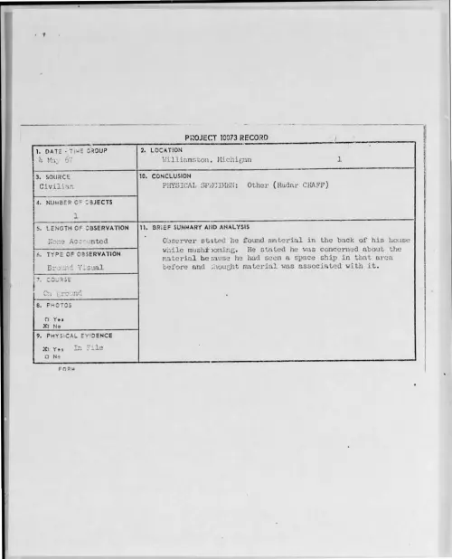 First page of 1967-05-9077211-Williamston-Michigan