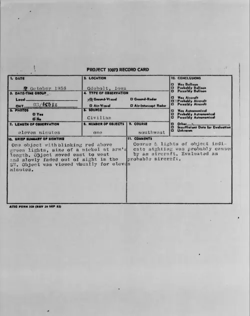 First page of 1956.10 - 7071585 - Odebolt, Iowa