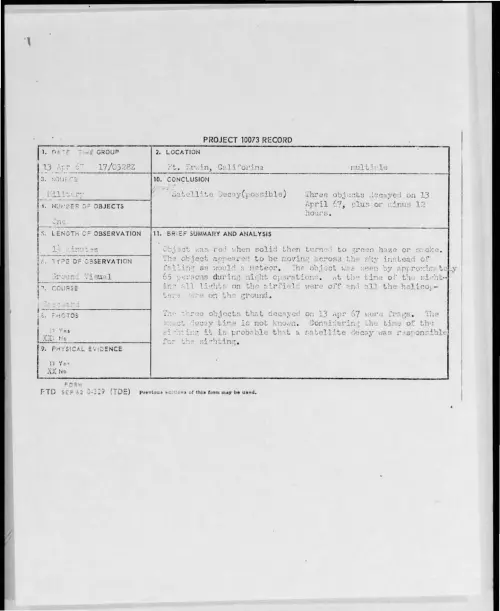 First page of 1967-04-7452951-Ft-Erwin-California