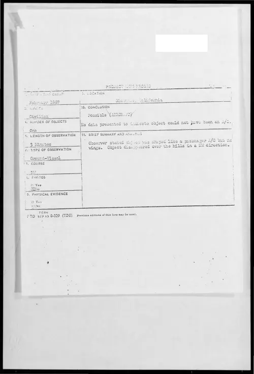 First page of 1967-02-8549825-Glendale-California