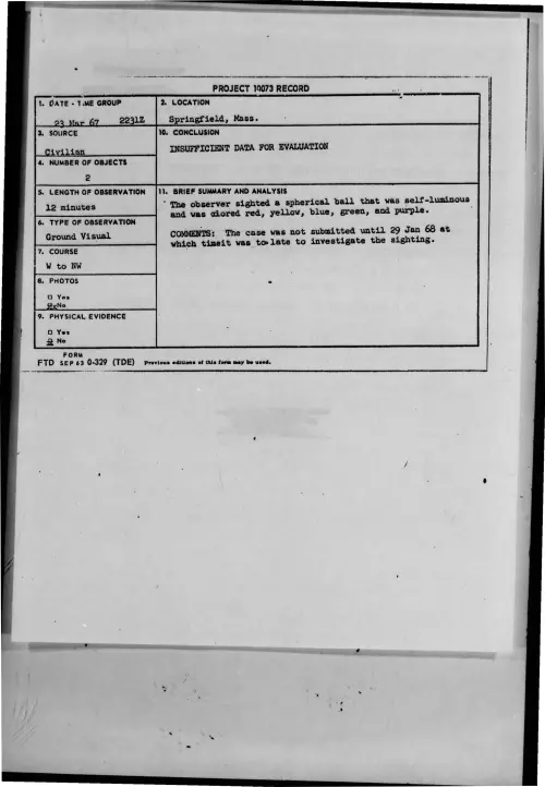 First page of 1967-03-7466265-Springfield-Mass