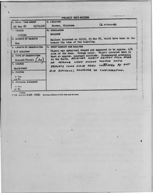 First page of 1967-03-7465795-Norman-Oklahoma