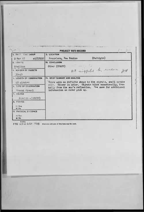 First page of 1967-03-9734309-Mescalero-NewMexico