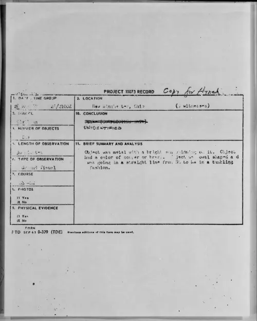 First page of 1967-03-7467768-NewWinchester-Ohio