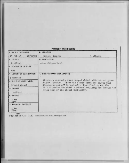 First page of 1967-02-9733833-Newman-Georgia