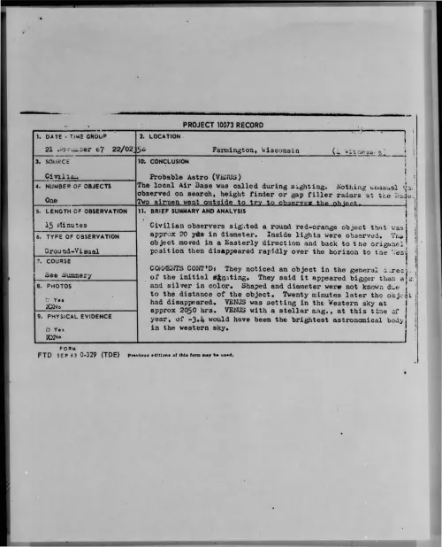 First page of 1967-11-6977502-Farmington-Wisconsin