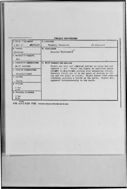First page of 1967-03-9734241-Memphis-Tennessee
