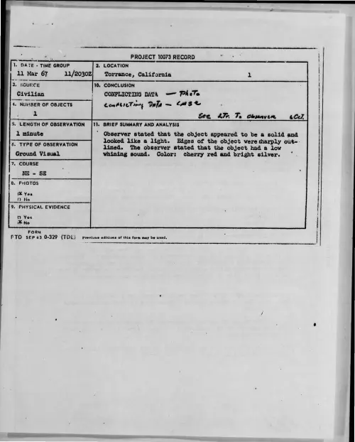 First page of 1967-03-7460126-Torrance-California