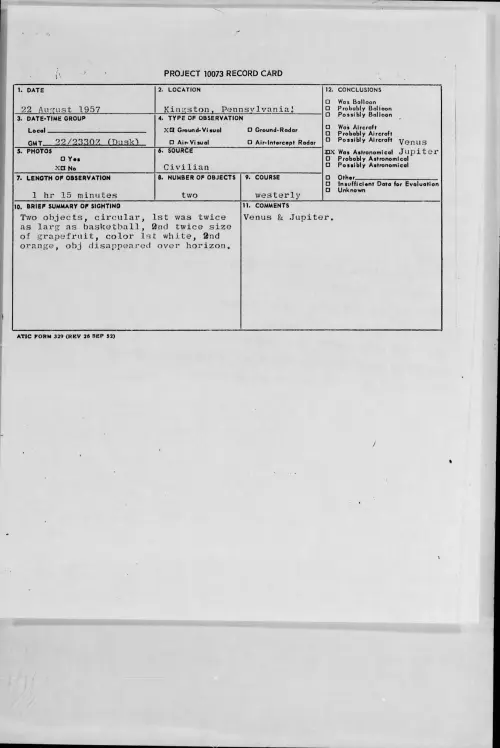 First page of 1957.08 - 6969118 - Kingston, Pennsylvania