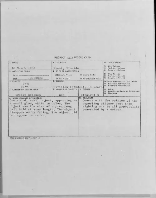 First page of 1956.03 - 7340835 - Miami, Florida