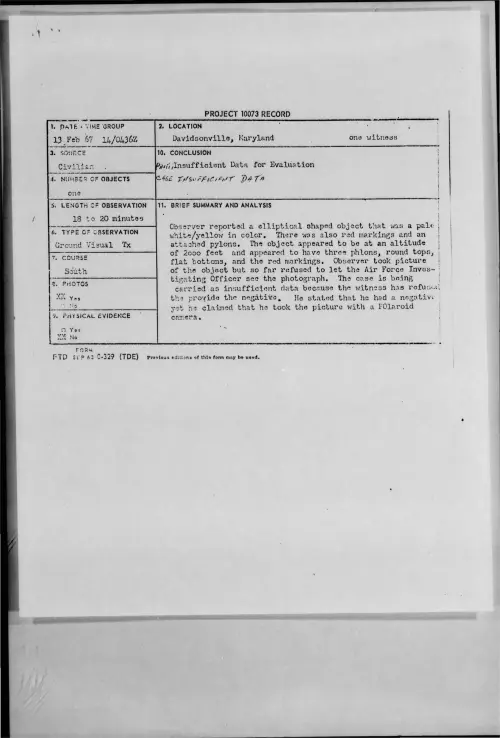 First page of 1967-02-9665856-Davidsonville-Maryland
