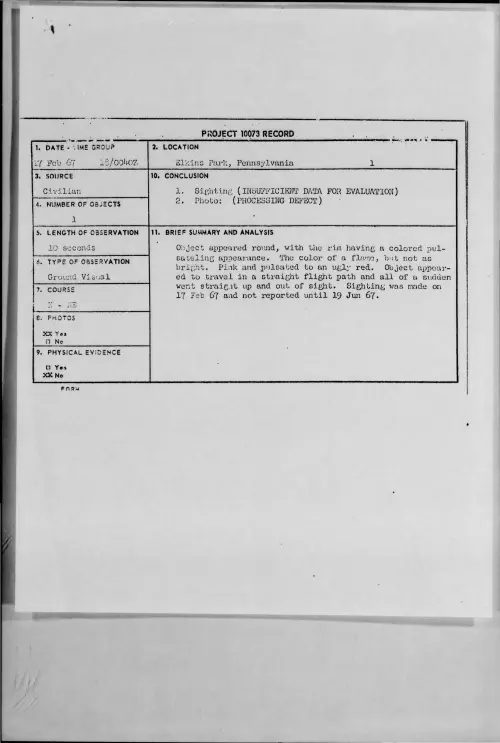 First page of 1967-02-9666070-ElkinsPark-Pennsylvania