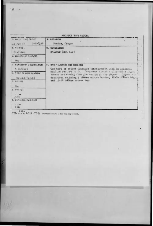 First page of 1967-02-9665873-Bandon-Oregon