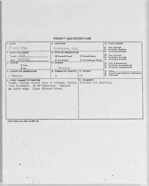 First page of 1954.07 - 8715201 - Washington, D.C