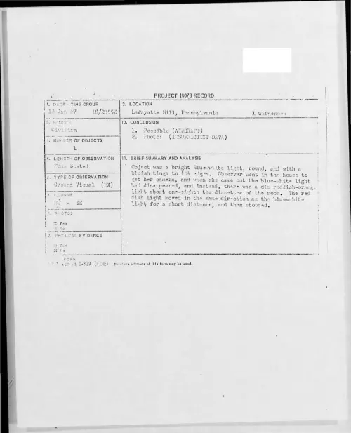 First page of 1967-01-8539490-LafayatteHill-Pennsylvania
