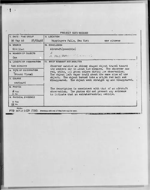 First page of 1966-05-7092509-WappingersFalls-NewYork