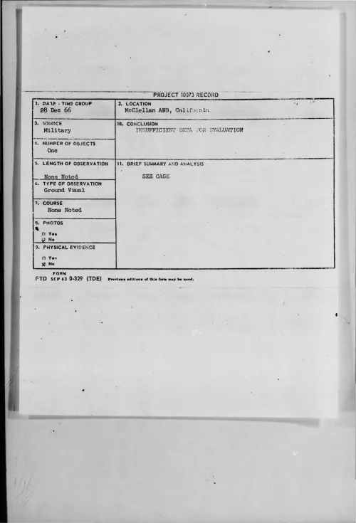 First page of 1966-12-8286311-McClellanAFB-California