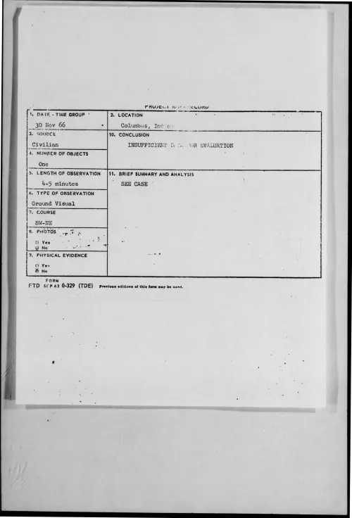 First page of 1966-11-8277976-Columbus-Indiana