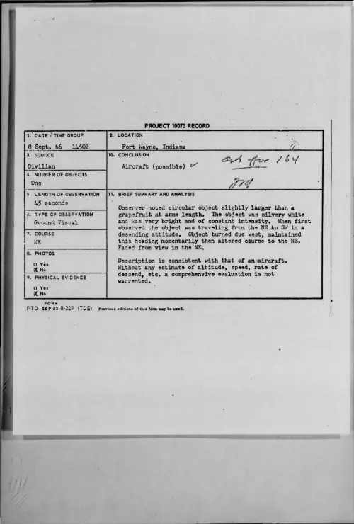 First page of 1966-09-8292912-FortWayne-Indiana