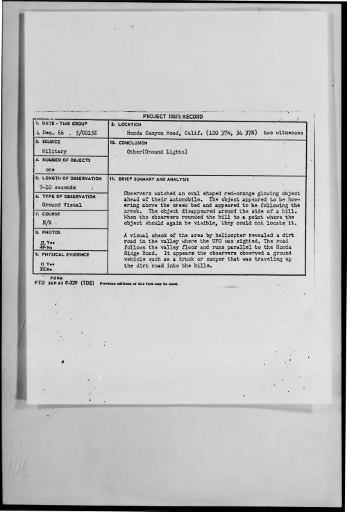 First page of 1966-12-8279086-HondaCanyonRoad-Calif--12037W-3437N-