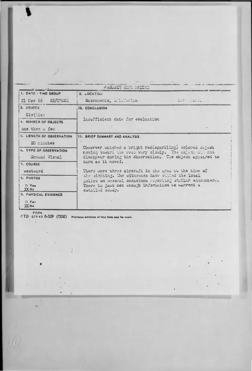 First page of 1966-11-8276812-Sacramento-California