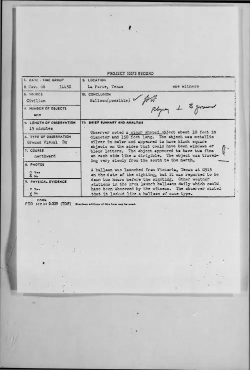 First page of 1966-11-8268938-LaPorte-Texas