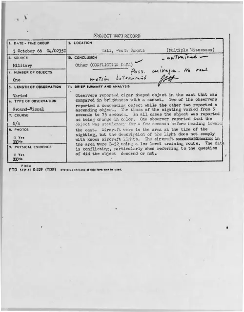 First page of 1966-10-8276516-Wall-SouthDakota