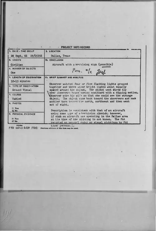 First page of 1966-09-8297365-Dallas-Texas