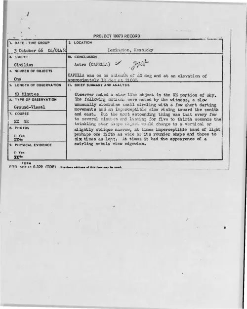 First page of 1966-10-8276478-Lexington-Kentucky
