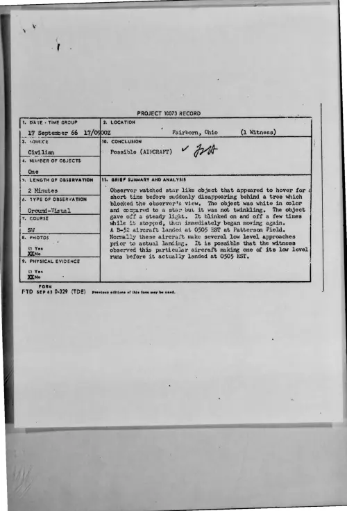 First page of 1966-09-8294732-Fairborn-Ohio