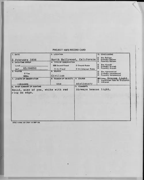 First page of 1956.02 - 7340442 - North Hollywood, California