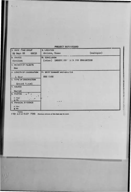 First page of 1966-09-8297401-Abilene-Texas