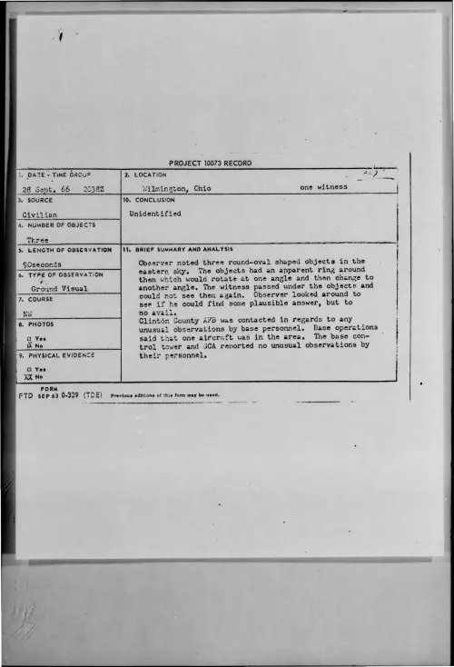 First page of 1966-09-8297257-Wilmington-Ohio