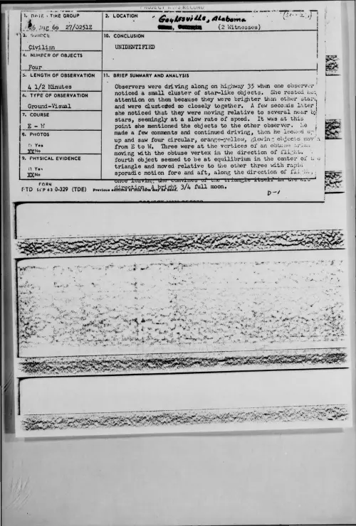 First page of 1966-08-8288163-Gaylesville-Alabama