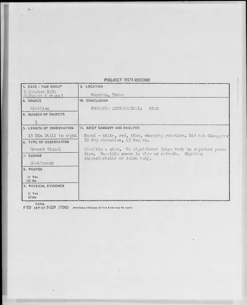 First page of 1954.10 - 8727337 - Houston, Texas