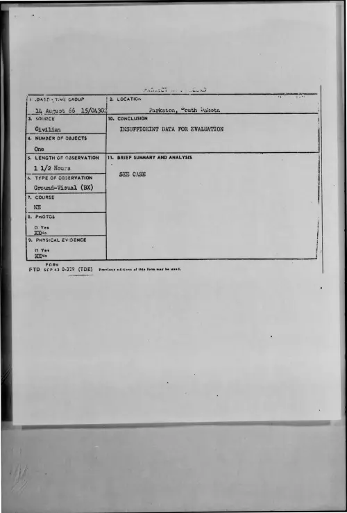 First page of 1966-08-8728155-Parkston-SouthDakota