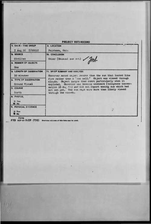First page of 1966-08-8727077-Fairborn-Ohio