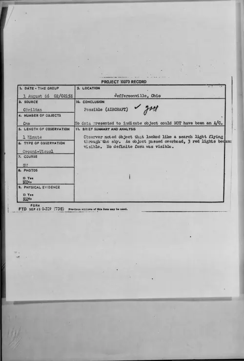 First page of 1966-08-8725852-Jeffersonville-Ohio