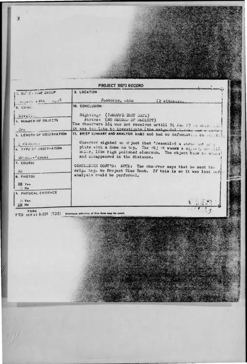 First page of 1966-08-8725483-Fostoria-Ohio