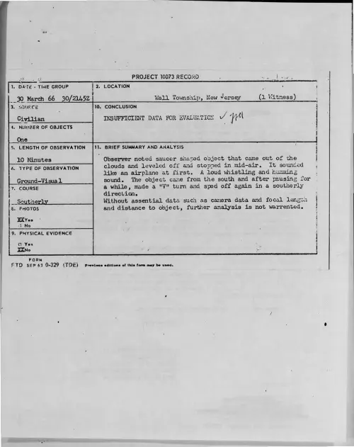 First page of 1966-03-8683465-WallTownship-NewJersey
