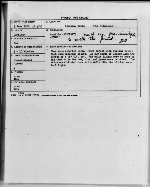 First page of 1966-06-7092809-Houston-Texas