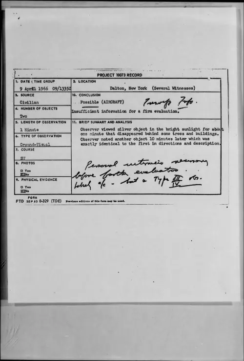 First page of 1966-04-7100744-Dalton-NewYork