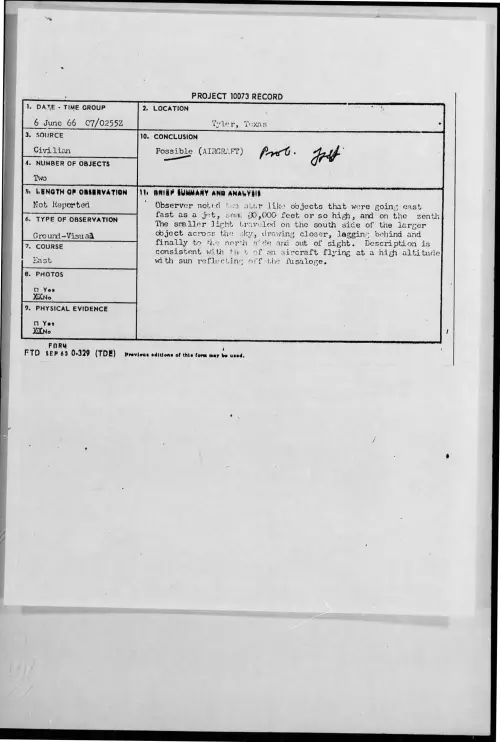 First page of 1966-06-8276858-Tyler-Texas